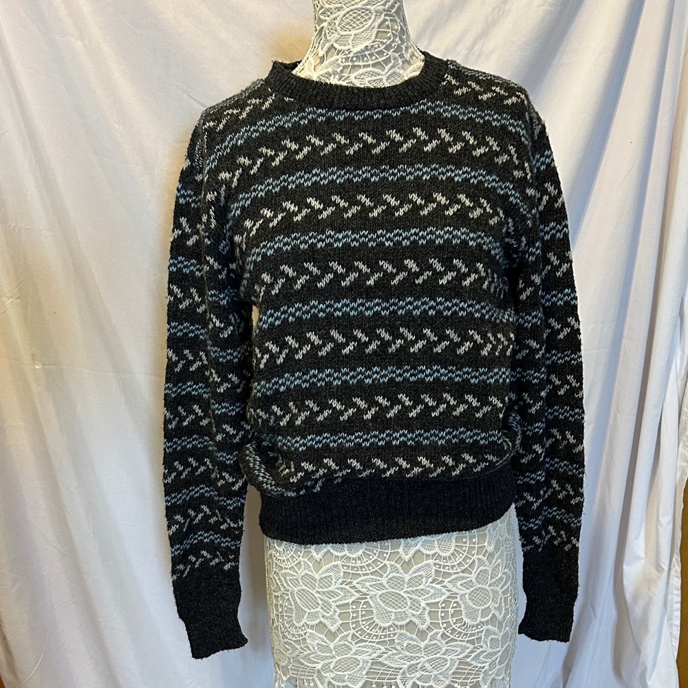 Men's Patterned Crewneck Sweater
